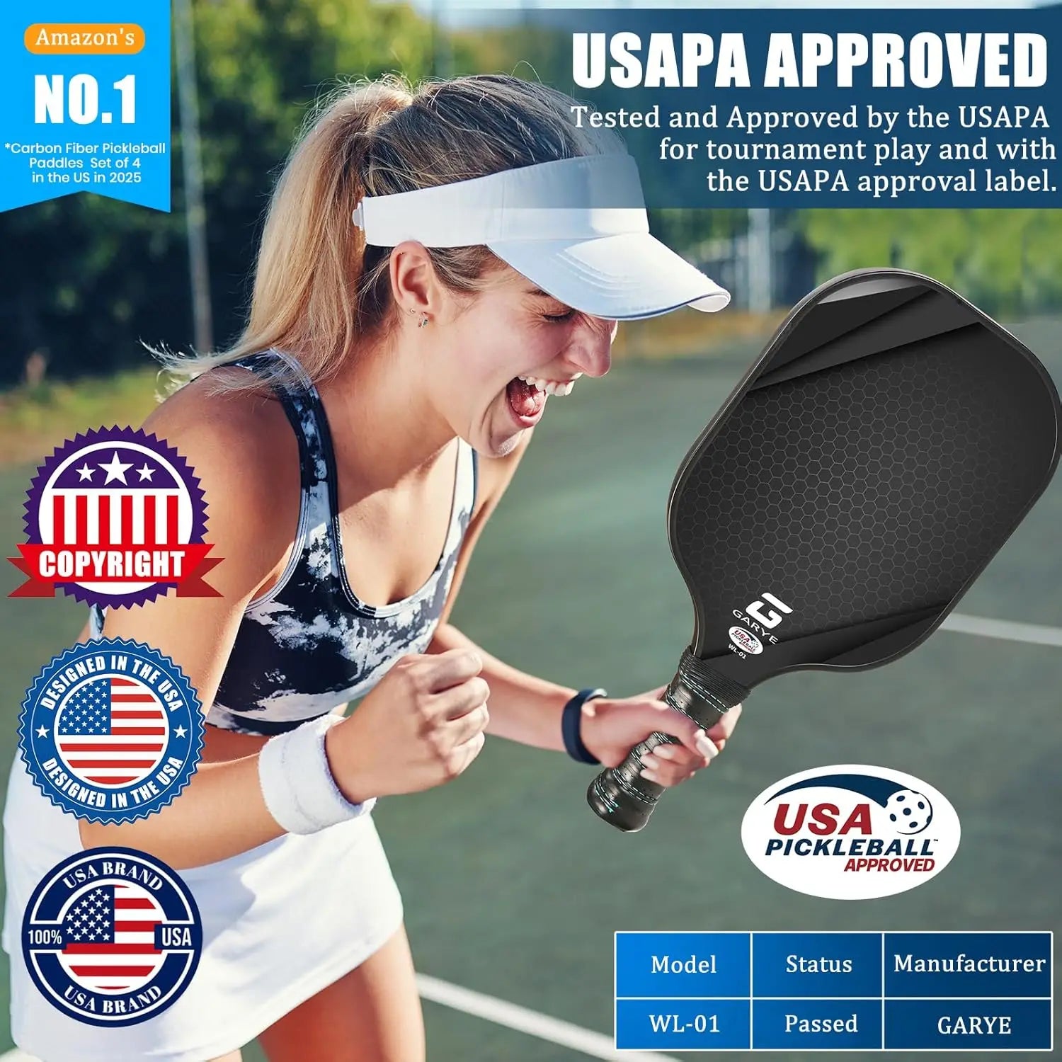 Carbon Fiber Paddle Set (4-Pack + Kit)