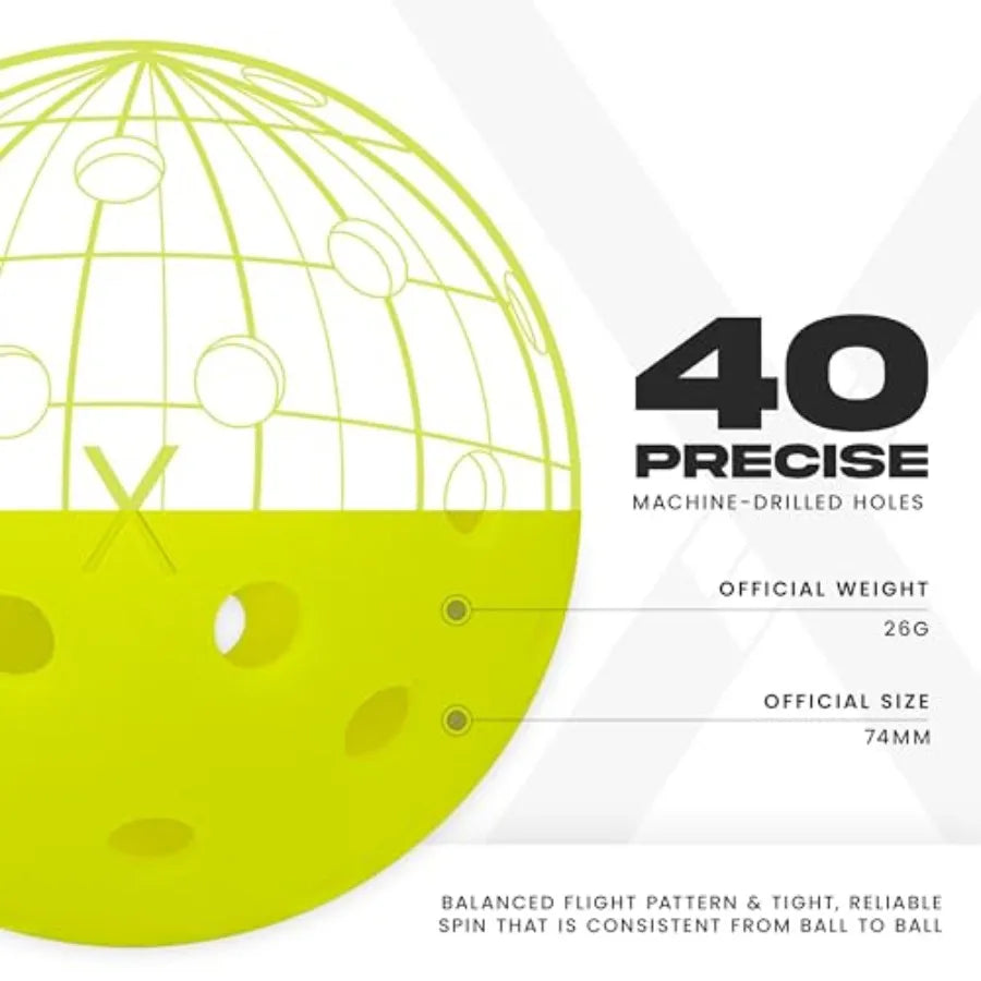 X-40 Outdoor Pickleballs (Official Ball)