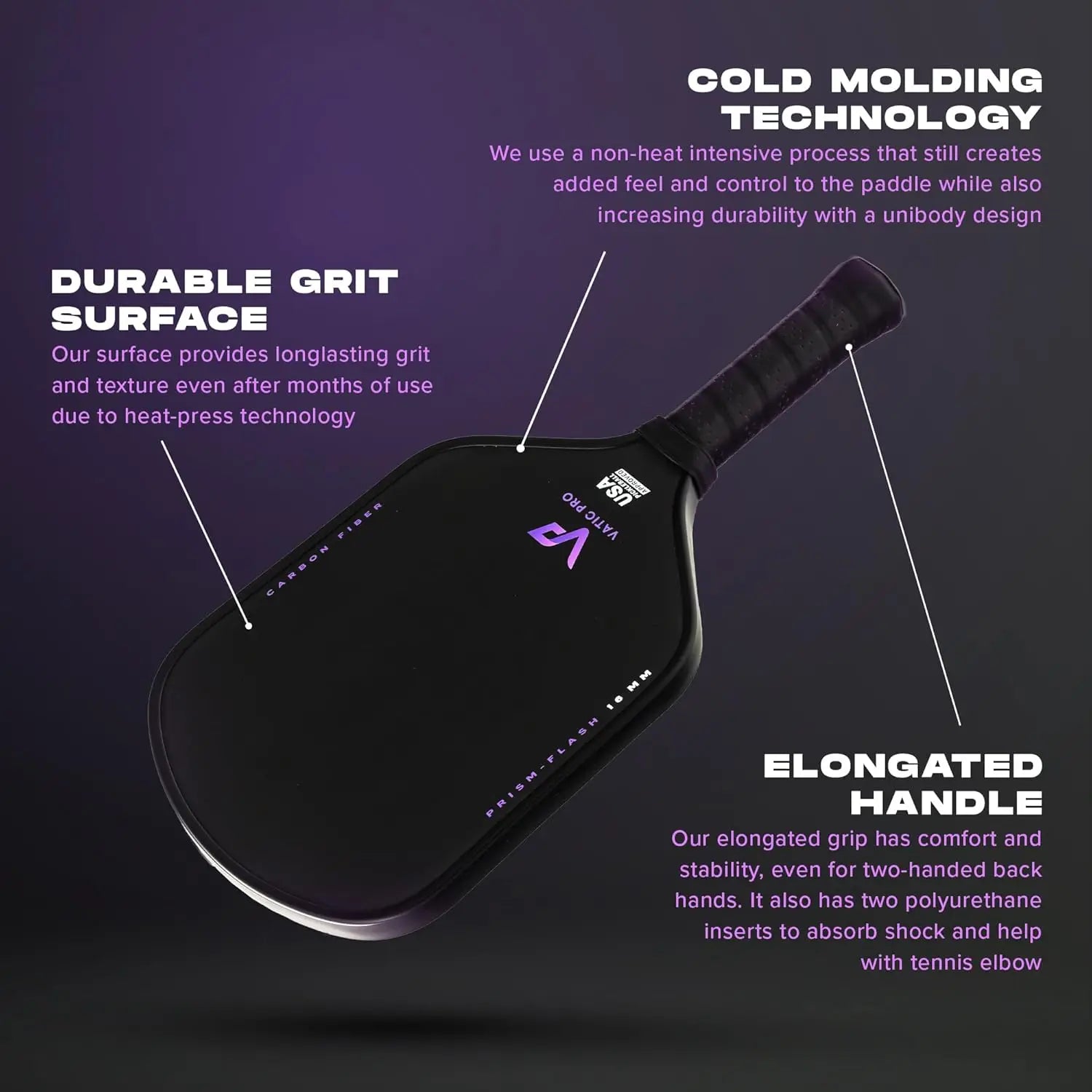 16mm Carbon Paddle (Foam Core, Lightweight)
