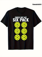Funny Pickleball “Six Pack Abs” Tee
