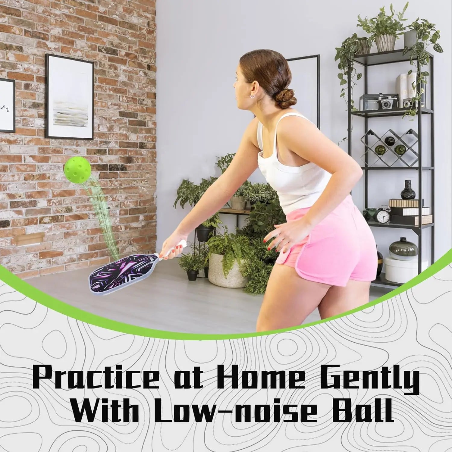 Silent Foam Pickleball Balls (4-Pack)