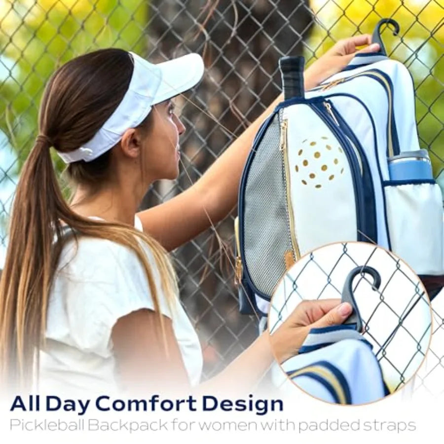 Pickleball Backpack (Large Capacity + Bottle Holder)