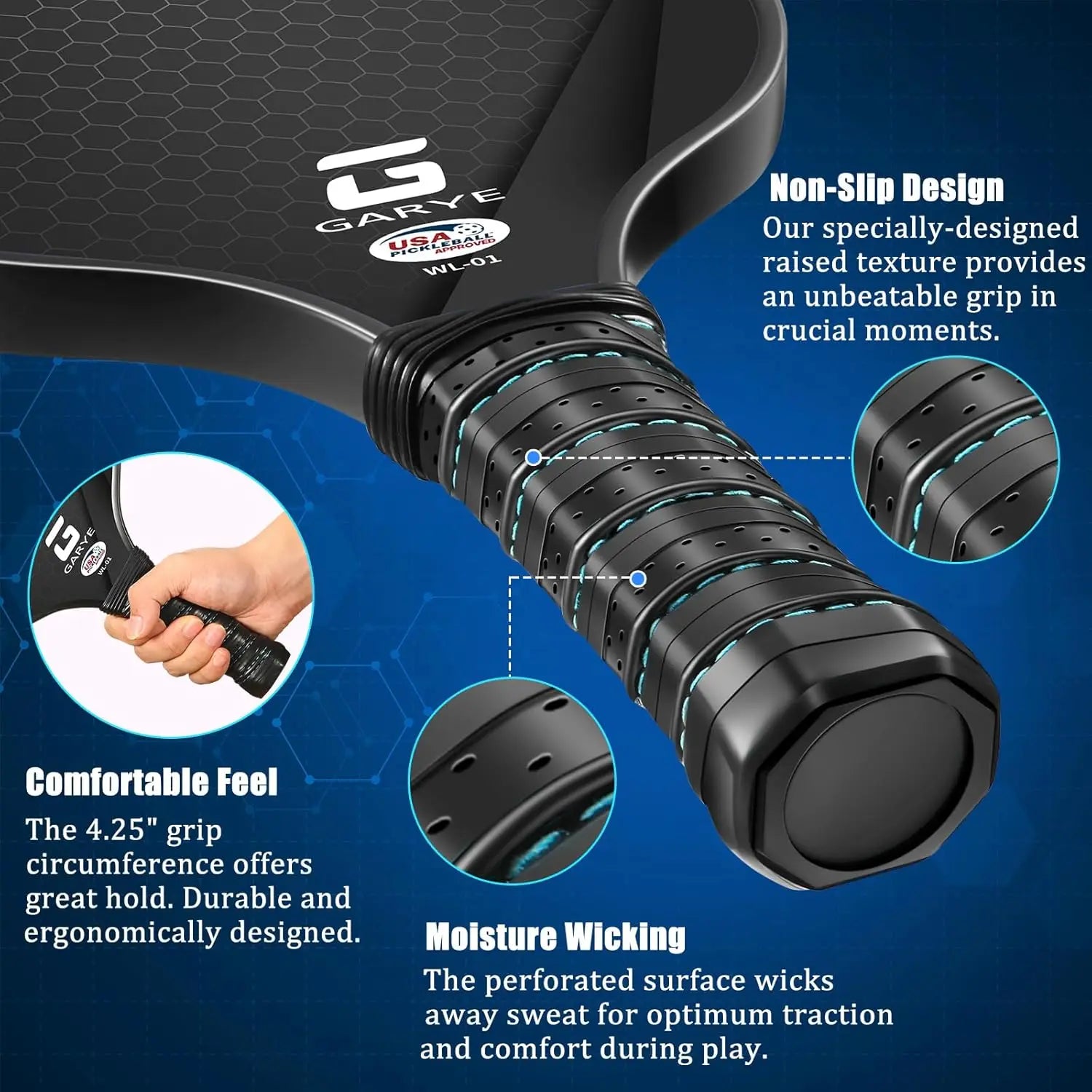 Carbon Fiber Paddle Set (4-Pack + Kit)
