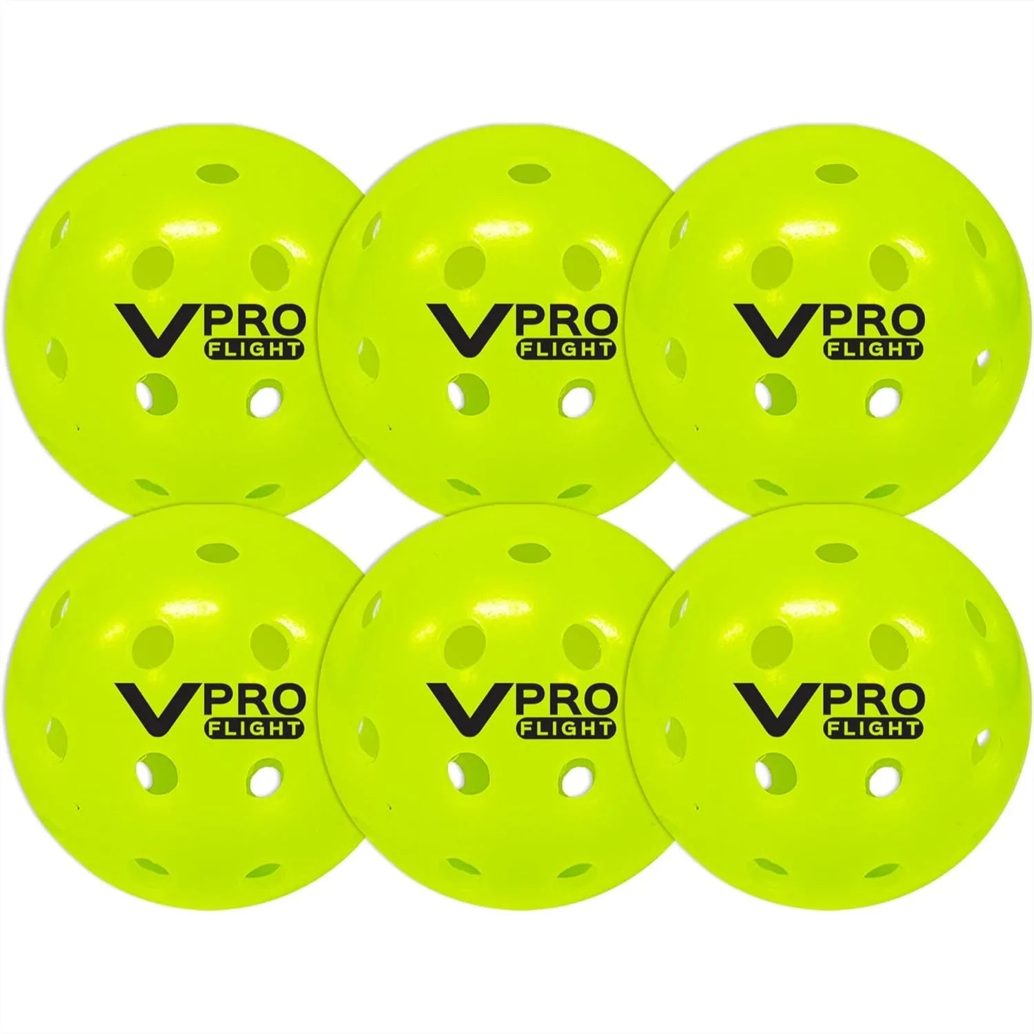 Official Outdoor Pickleballs (Hi-Vis Yellow)