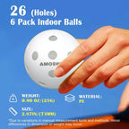Indoor Pickleball Balls (6-Pack, USAPA)