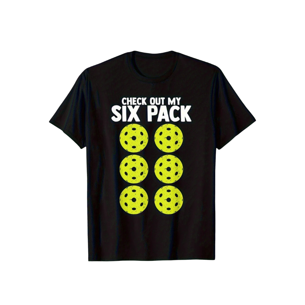 Funny Pickleball “Six Pack Abs” Tee